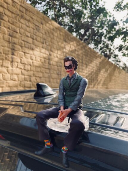 Joker Figure With White Mask For Car Bumper Bonnet