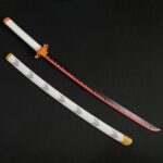 Demon Slayer Kyojuro Rengoku Cosplay Replica Premium Life Size Wooden Katana [104 CM] || DEMON SLAYER