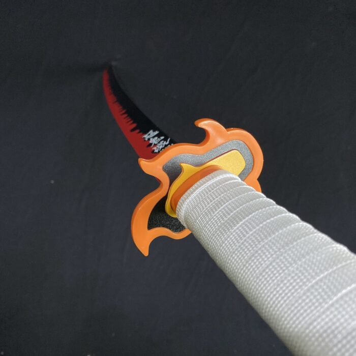 Demon Slayer Kyojuro Rengoku Cosplay Replica Premium Life Size Wooden Katana [104 CM] || DEMON SLAYER - Image 2