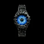 Crimson Eclipse – Gothic Abyss Eye Blue Dial Metal Watch