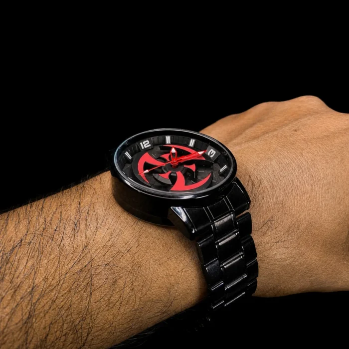 Obito/Kakashi Sharingan – Gyro Watch (Red) - Image 3