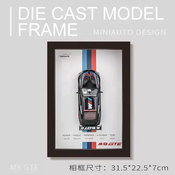 BMW M8 Garage 3D Car Frame - Image 1