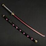 One Piece Rorono Zoro Black Shusui Cosplay Replica Premium Life Size Wooden Katana [104 CM] || ONE PIECE