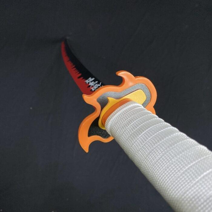 Demon Slayer Kyojuro Rengoku Cosplay Replica Premium Life Size Wooden Katana [104 CM] || DEMON SLAYER - Image 2